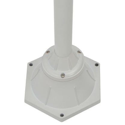 Lampione Da Giardino E27 220 Cm Alluminio 2 Lampade