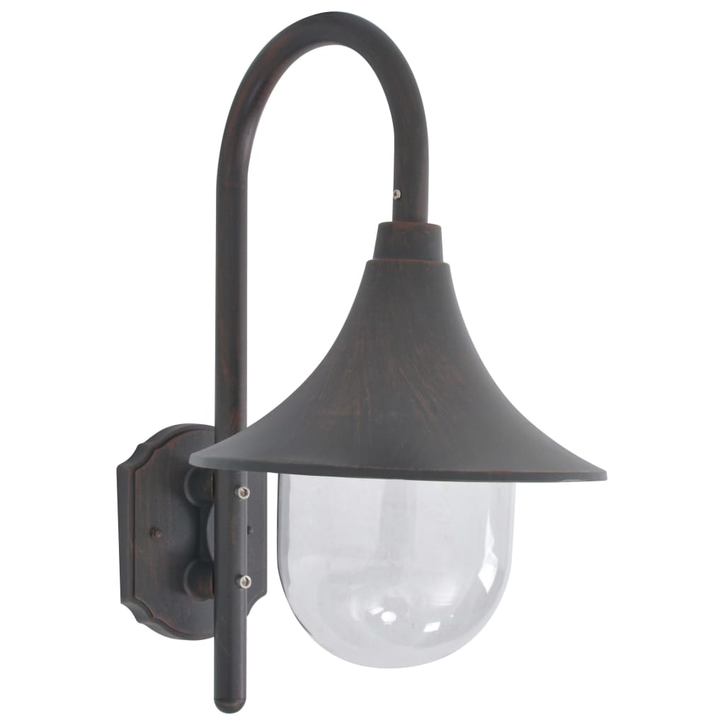 Lampada Da Parete Da Giardino E27 42 Cm In Alluminio