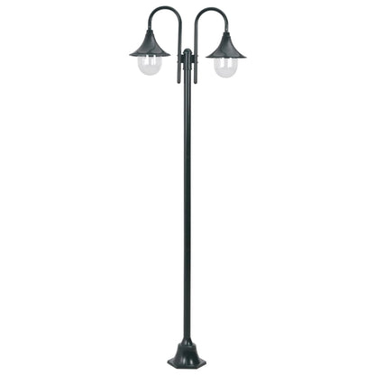 Lampione Da Giardino E27 220 Cm Alluminio 2 Lampade