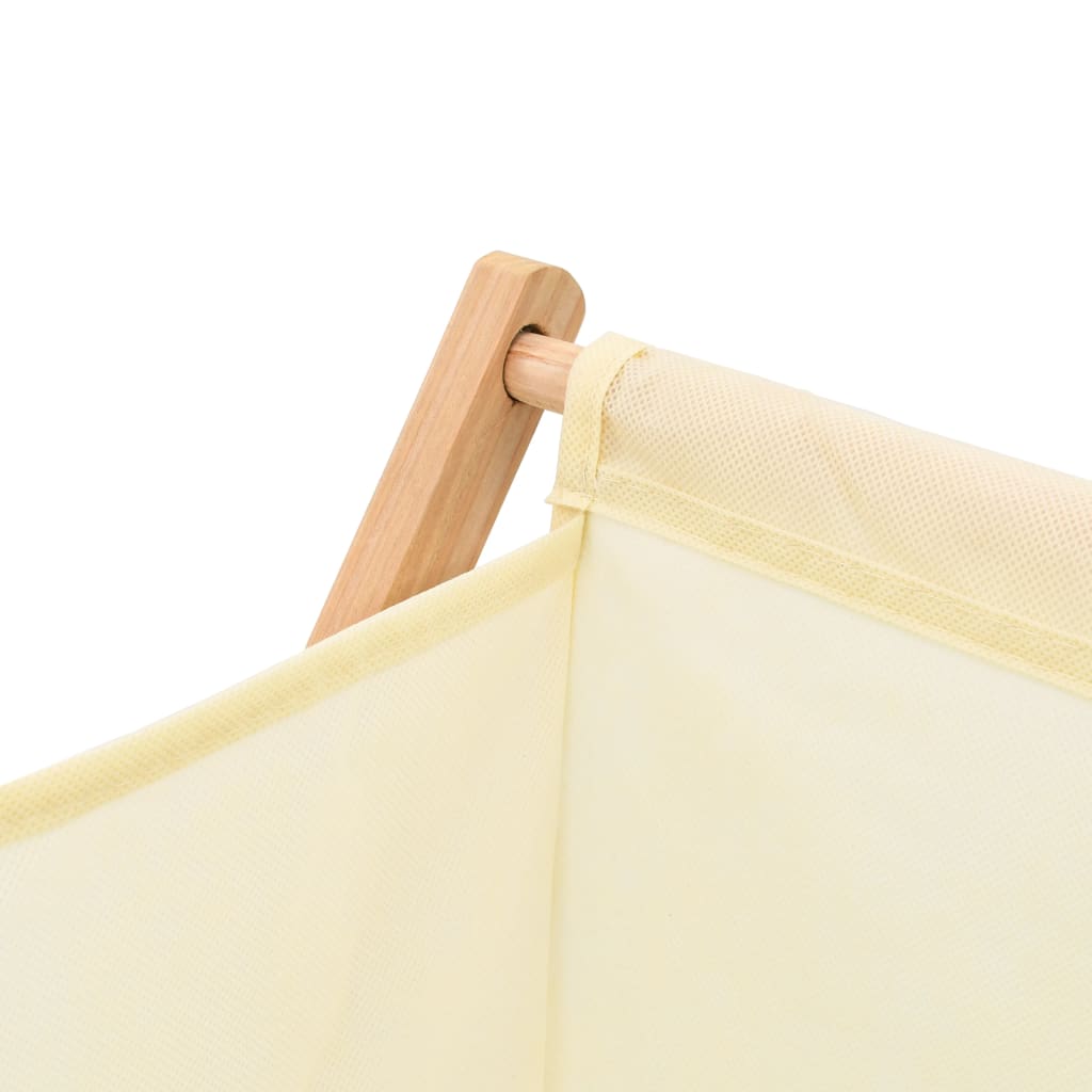 Portabiancheria In Legno Di Cedro E Tessuto Beige 42X41X64 Cm