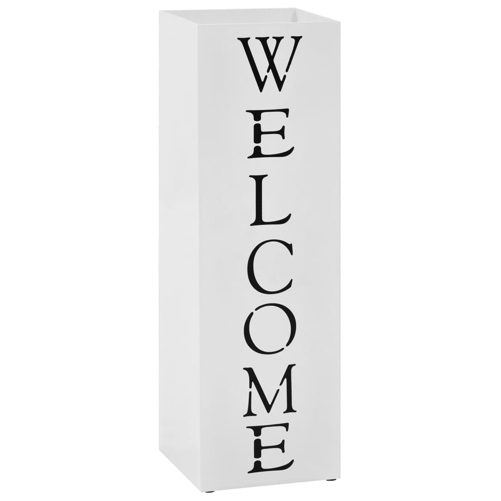Porta Ombrelli Con Motivi A Foglie In Acciaio