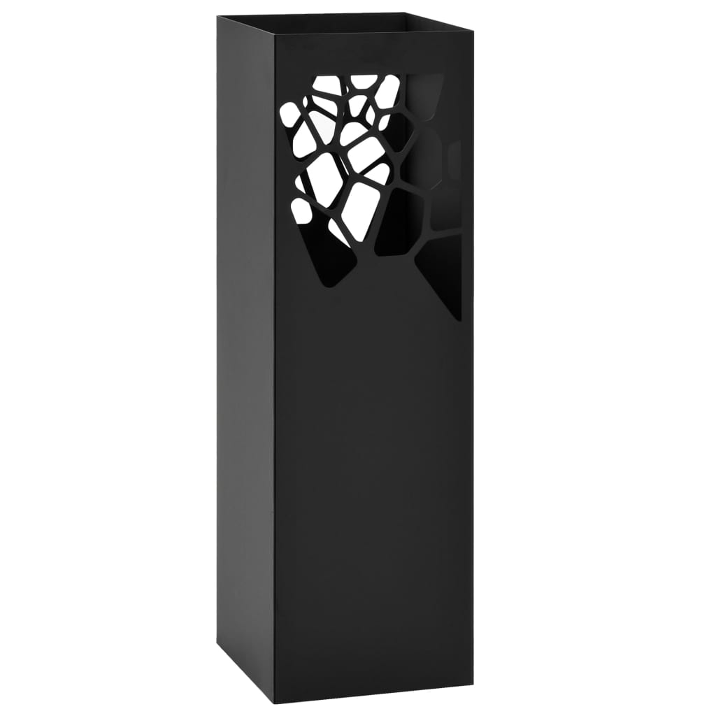 Porta Ombrelli Con Motivi A Foglie In Acciaio