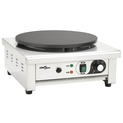 Piastra Elettrica Per Crepes Con Vassoio Estraibile 40 Cm 3000 W Nero