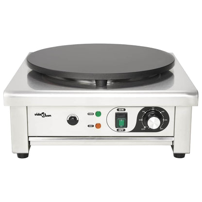 Piastra Elettrica Per Crepes Con Vassoio Estraibile 40 Cm 3000 W Nero