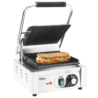 Doppia Griglia Per Panini Scanalata 3600 W 57X30,5X20 Cm