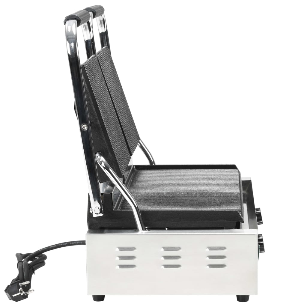 Doppia Griglia Per Panini Scanalata 3600 W 57X30,5X20 Cm