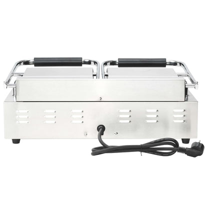 Doppia Griglia Per Panini Scanalata 3600 W 57X30,5X20 Cm
