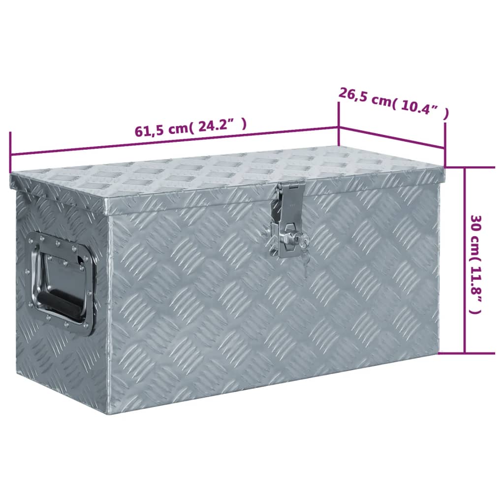 Cassetta In Alluminio 61,5X26,5X30 Cm