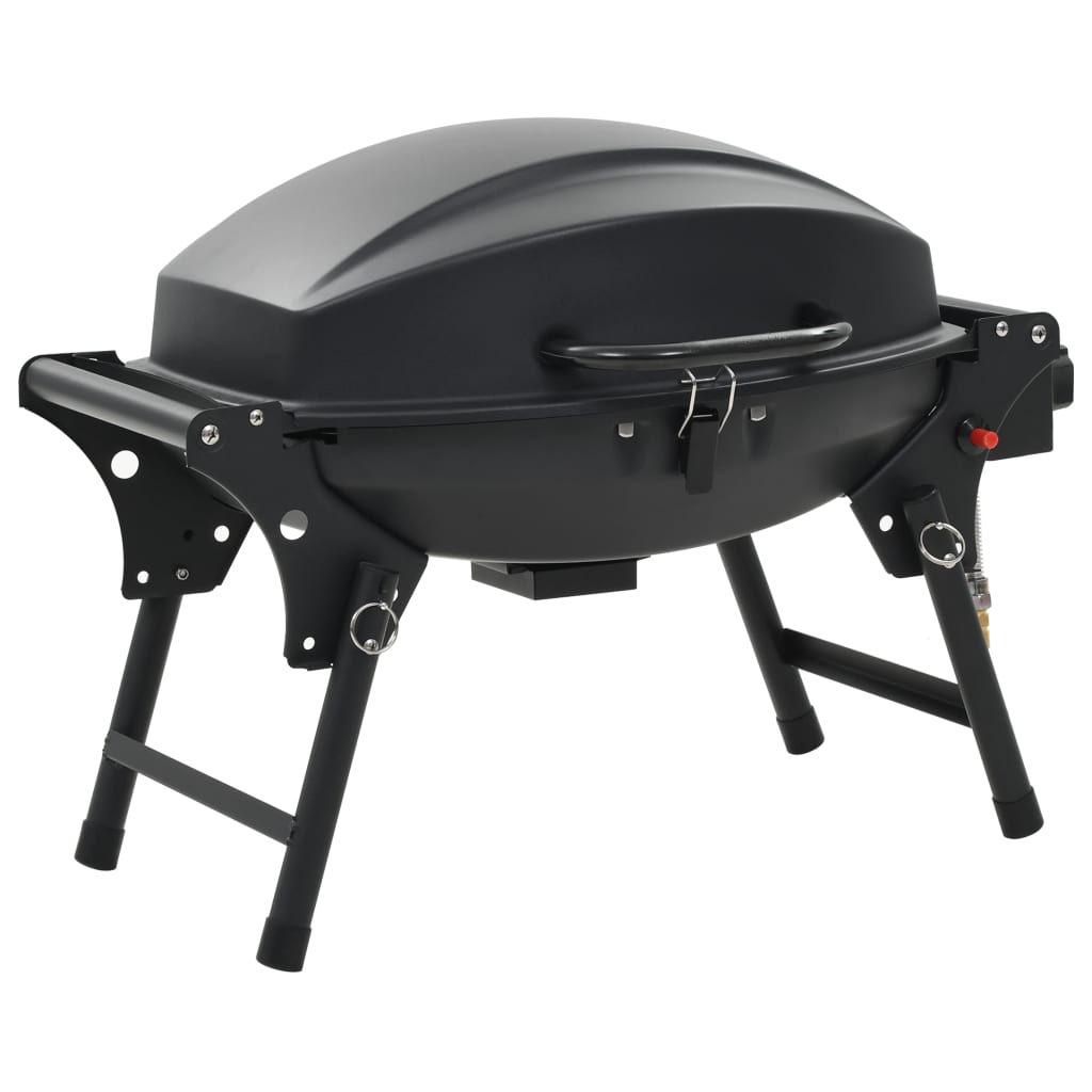 Barbecue E Griglia A Gas Portatile Con Fornello Nero