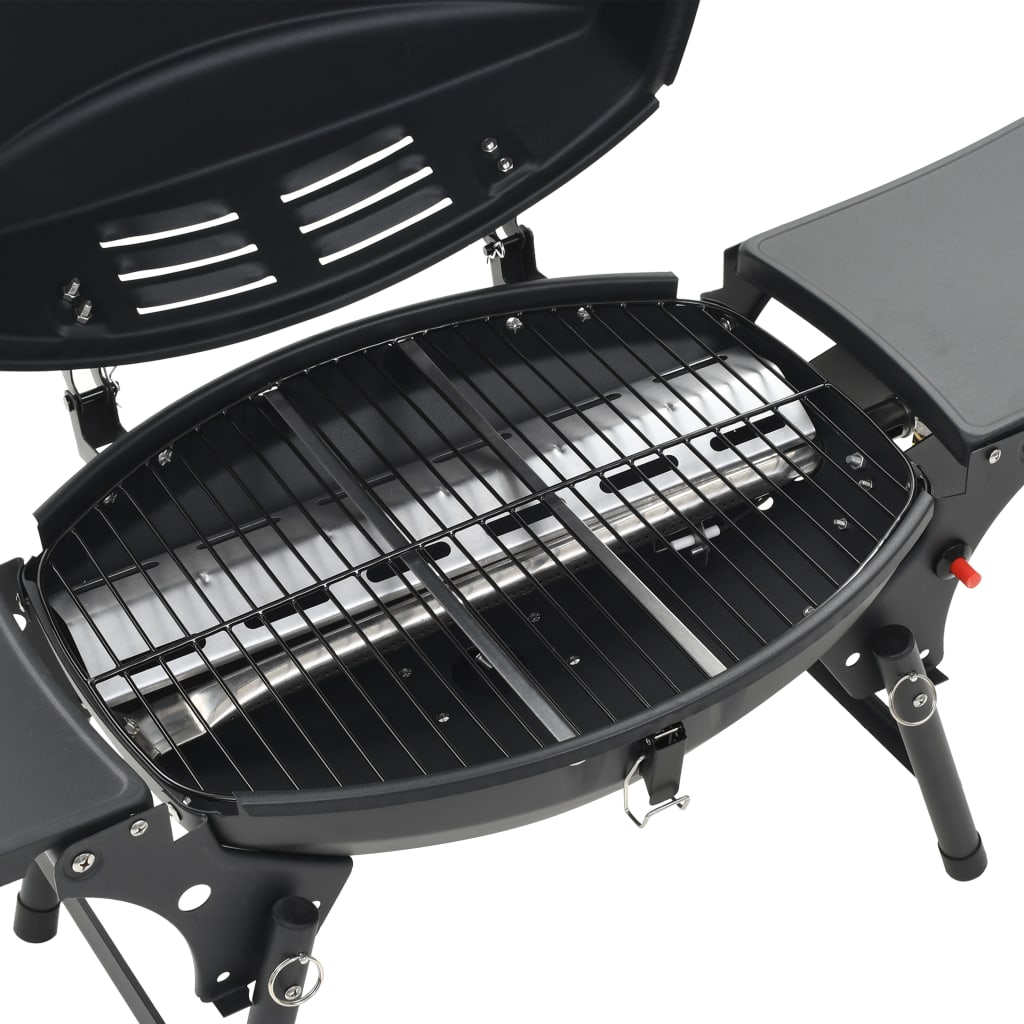 Barbecue E Griglia A Gas Portatile Con Fornello Nero