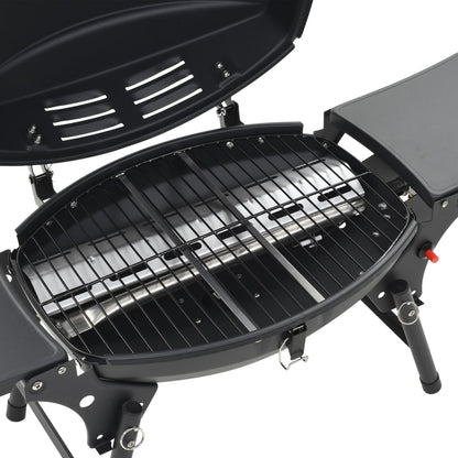 Barbecue E Griglia A Gas Portatile Con Fornello Nero
