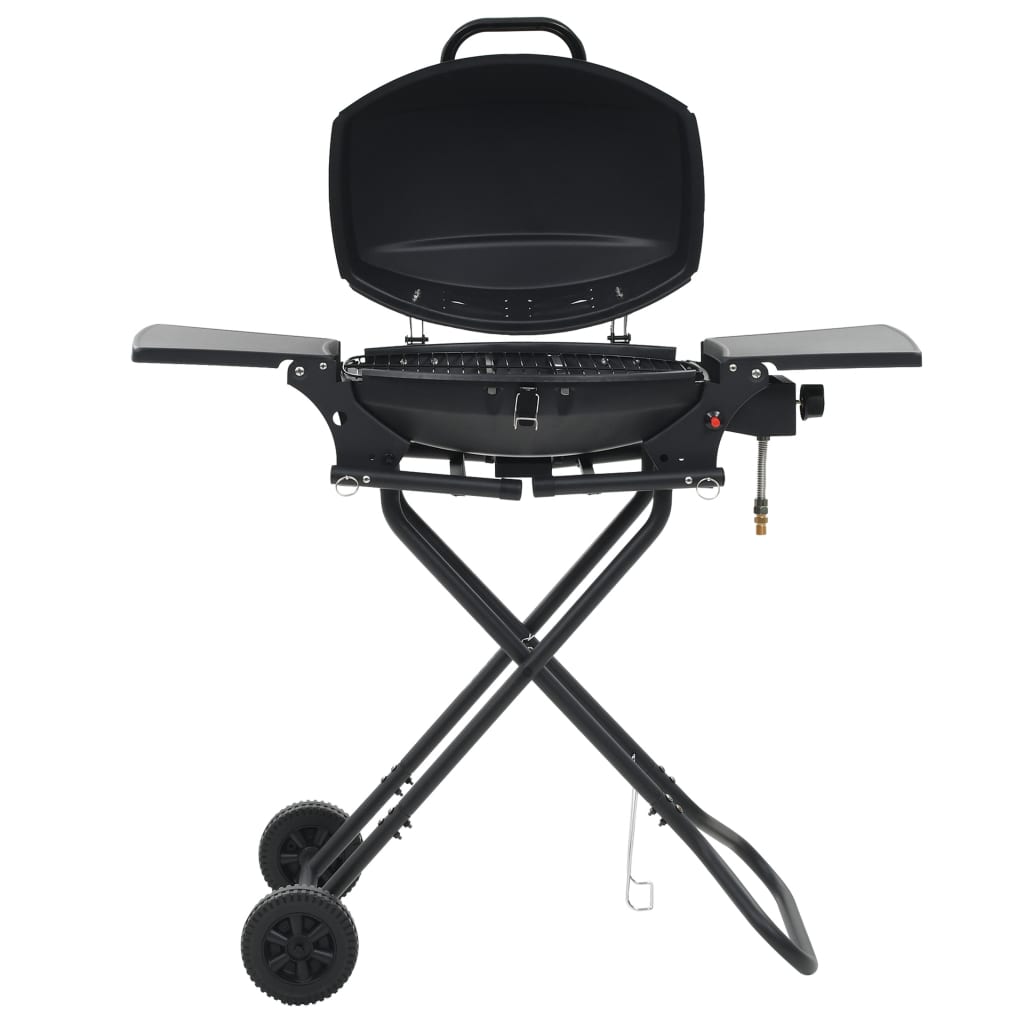 Barbecue E Griglia A Gas Portatile Con Fornello Nero