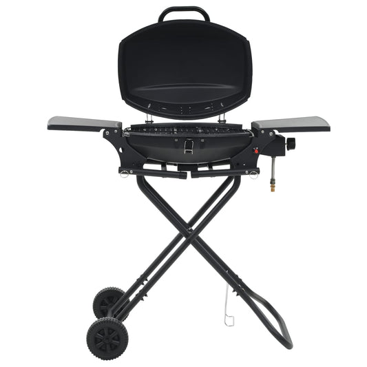 Barbecue E Griglia A Gas Portatile Con Fornello Nero