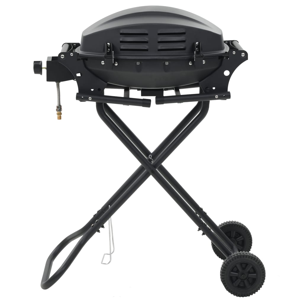 Barbecue E Griglia A Gas Portatile Con Fornello Nero