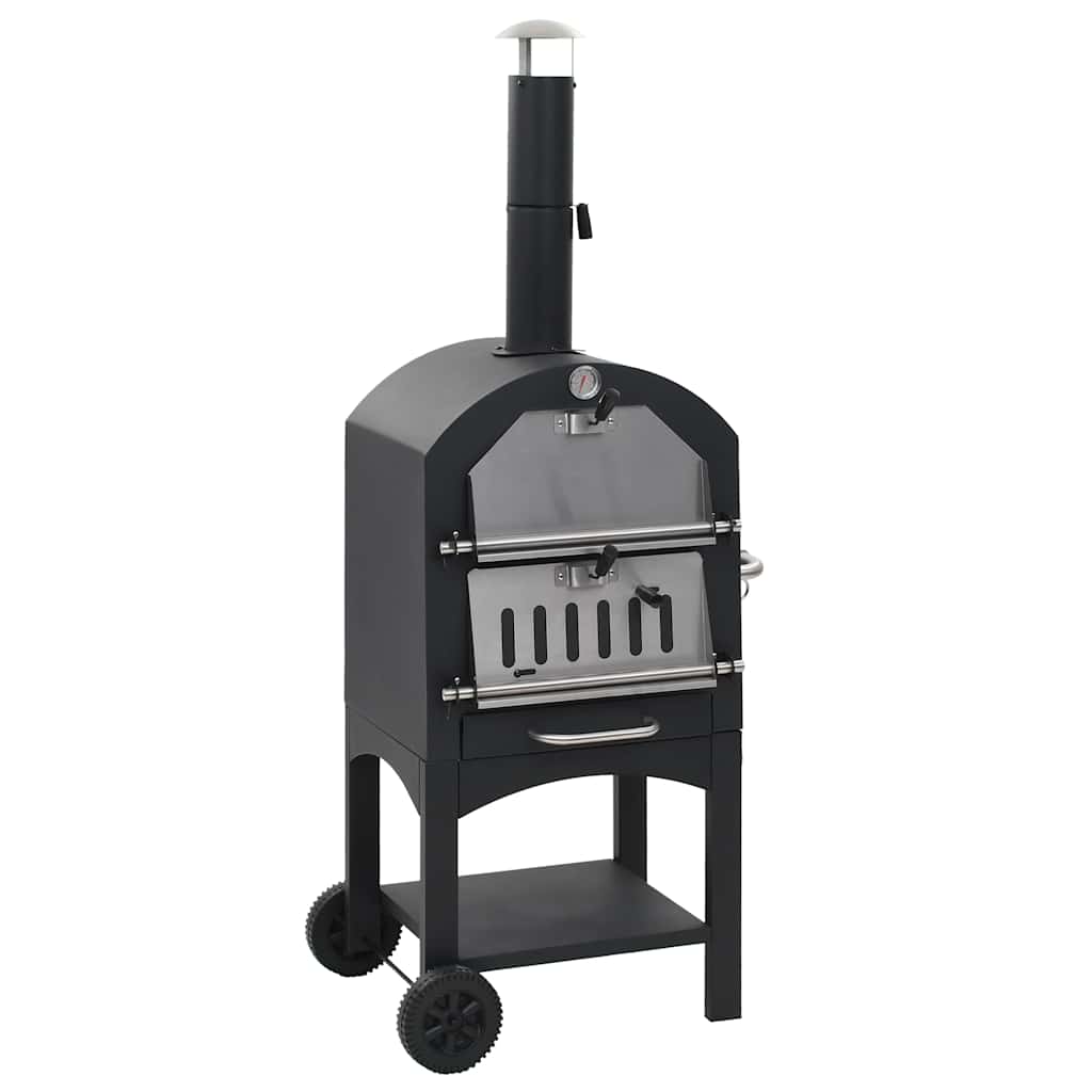 Forno Pizza Esterno A Carbonella Con Pietra Refrattaria