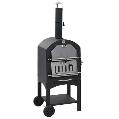 Forno Pizza Esterno A Carbonella Con Pietra Refrattaria