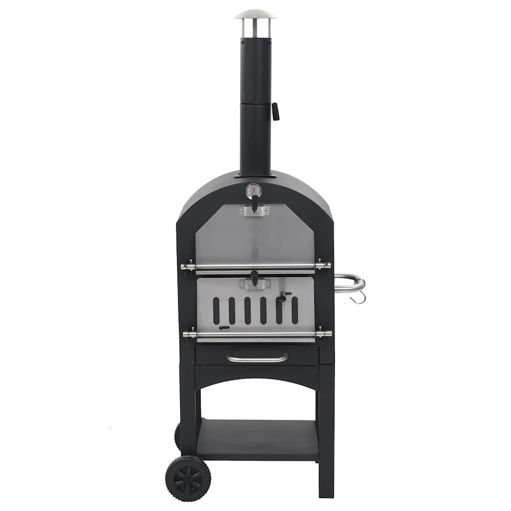 Forno Pizza Esterno A Carbonella Con Pietra Refrattaria