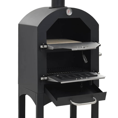 Forno Pizza Esterno A Carbonella Con Pietra Refrattaria