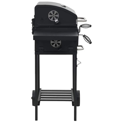 Barbecue A Carbonella Con Ripiano Inferiore Nero