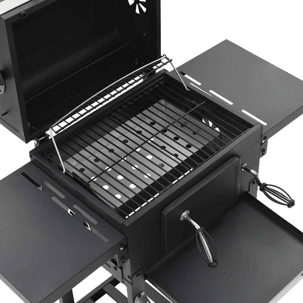 Barbecue A Carbonella Con Ripiano Inferiore Nero