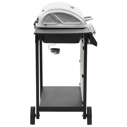 Barbecue Griglia A Gas 6 Fornelli Acciaio Inossidabile Argento