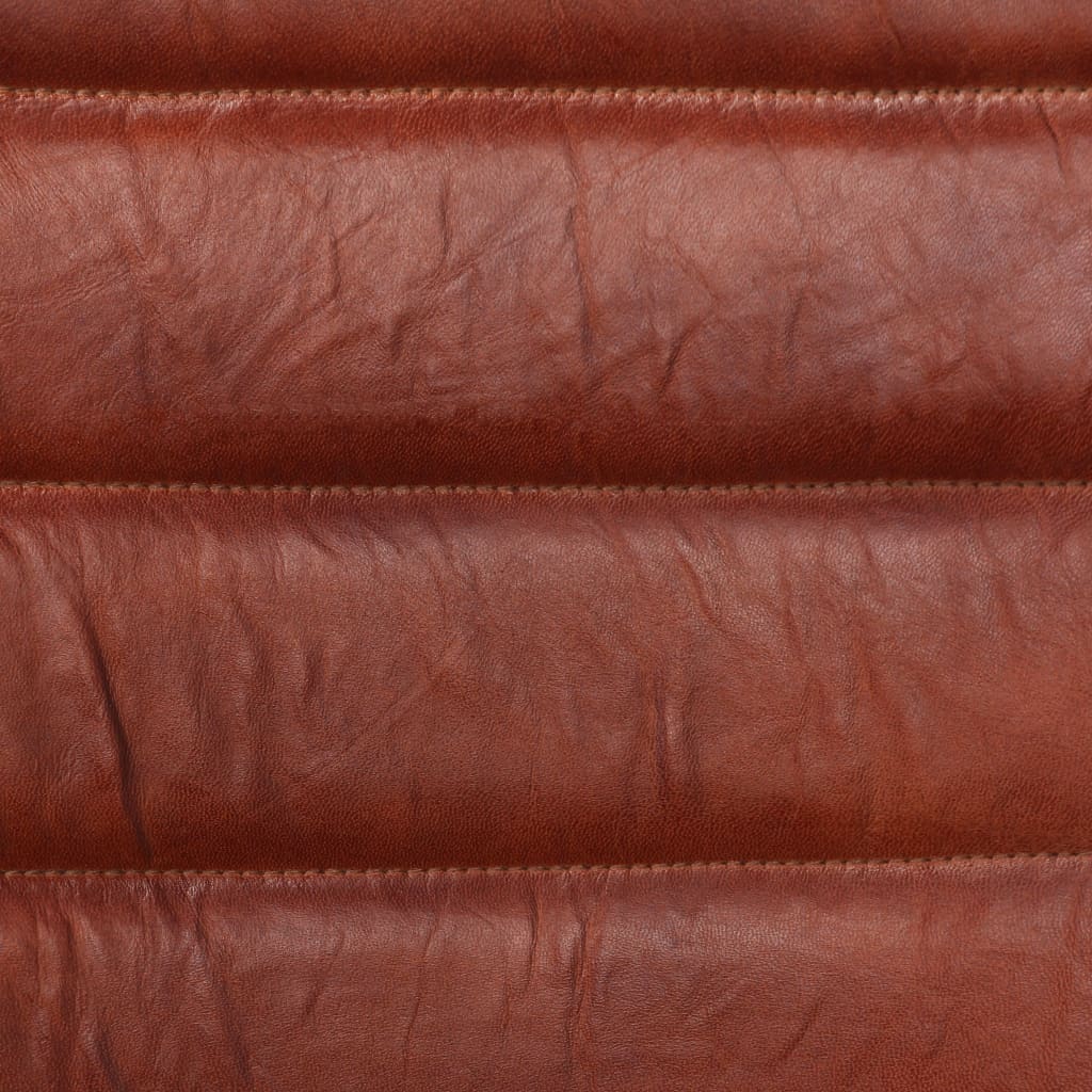 Sedie Da Pranzo 4 Pz Marroni In Vera Pelle