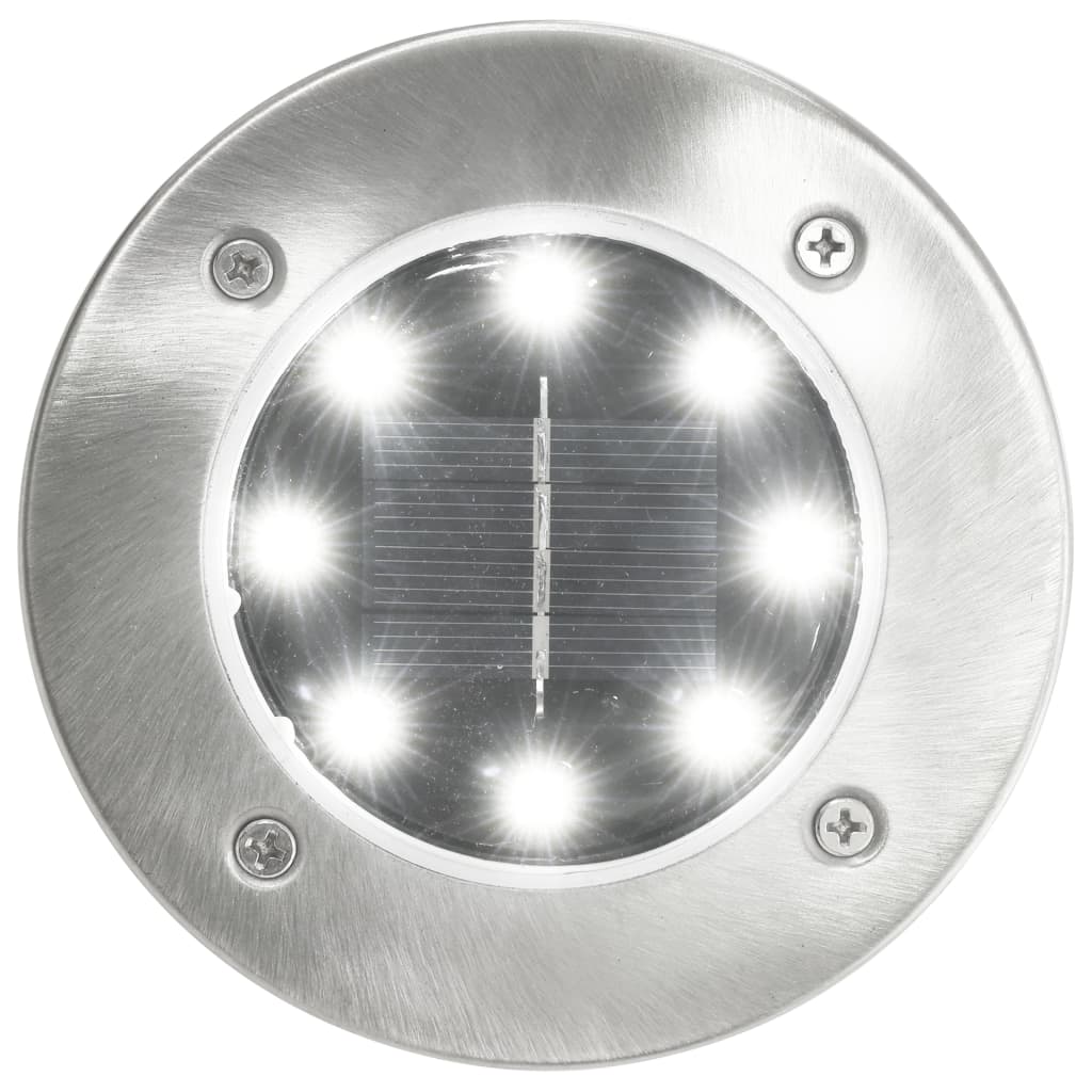 Lampade Solari Da Terra 8 Pz Luci A Led Bianche