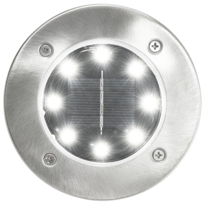 Lampade Solari Da Terra 8 Pz Luci A Led Bianche