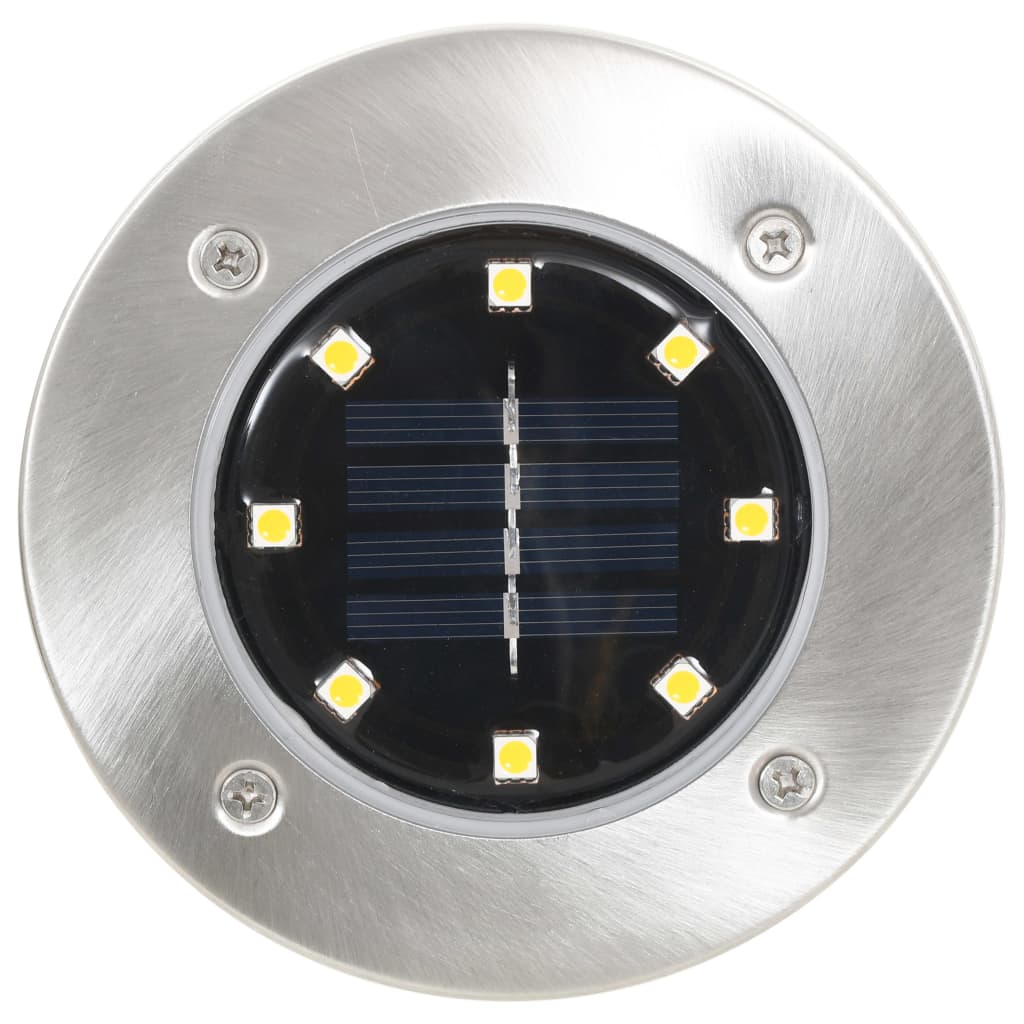 Lampade Solari Da Terra 8 Pz Luci A Led Bianche
