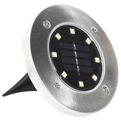 Lampade Solari Da Terra 8 Pz Luci A Led Bianche
