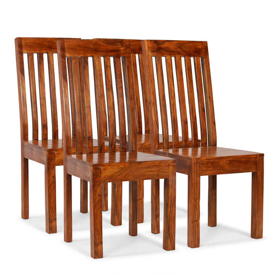Sedie Da Pranzo 4 Pz In Legno Massello Moderne