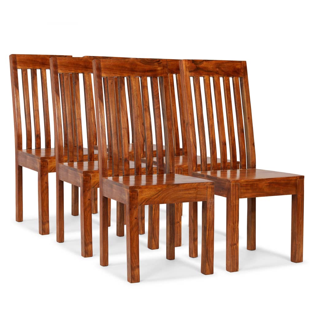 Sedie Da Pranzo 4 Pz In Legno Massello Moderne