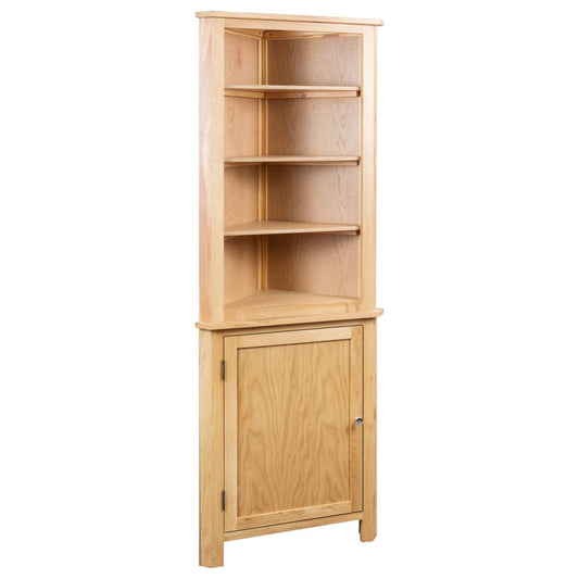 Armadietto Ad Angolo 59X36X180 Cm In Massello Di Rovere
