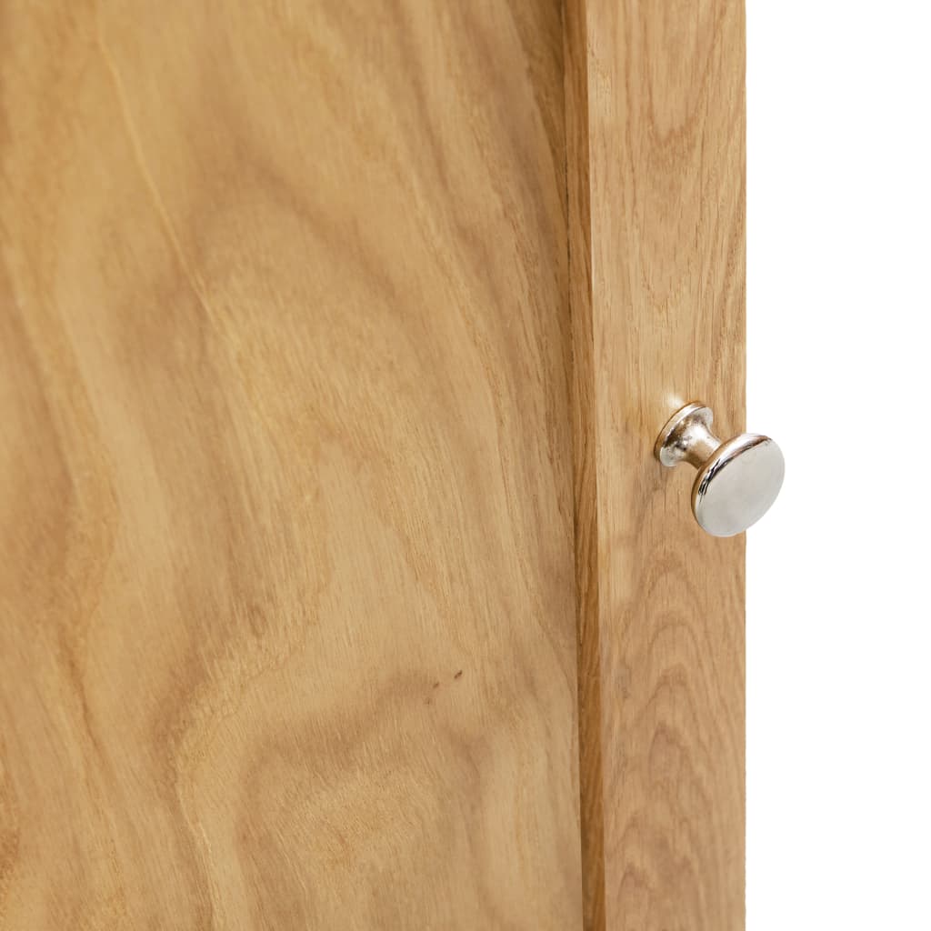 Armadietto Ad Angolo 59X36X180 Cm In Massello Di Rovere