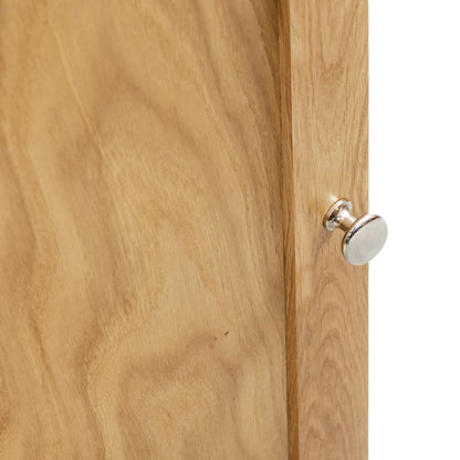 Armadietto Ad Angolo 59X36X180 Cm In Massello Di Rovere