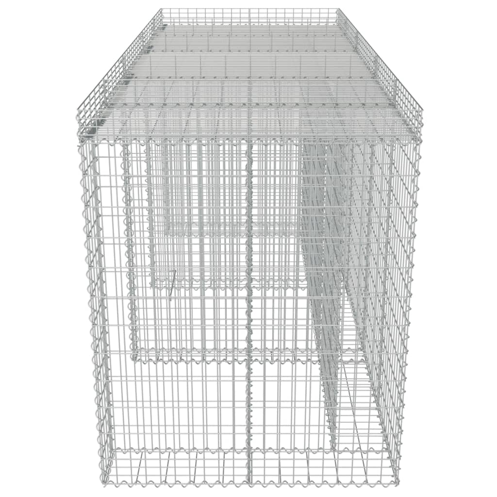 Gabbione Per Bidoni In Acciaio Zincato 270X100X130 Cm