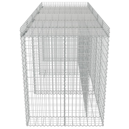 Gabbione Per Bidoni In Acciaio Zincato 270X100X130 Cm