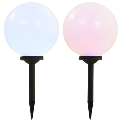 Lampade Solari Da Esterni Sferiche 2 Pz Led Rgb