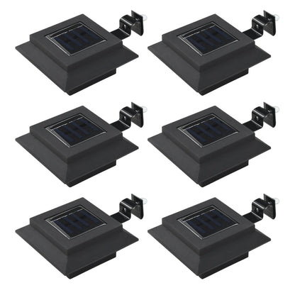 Lampade Solari Da Esterno 12 Pz Led Quadrate 12 Cm Nere