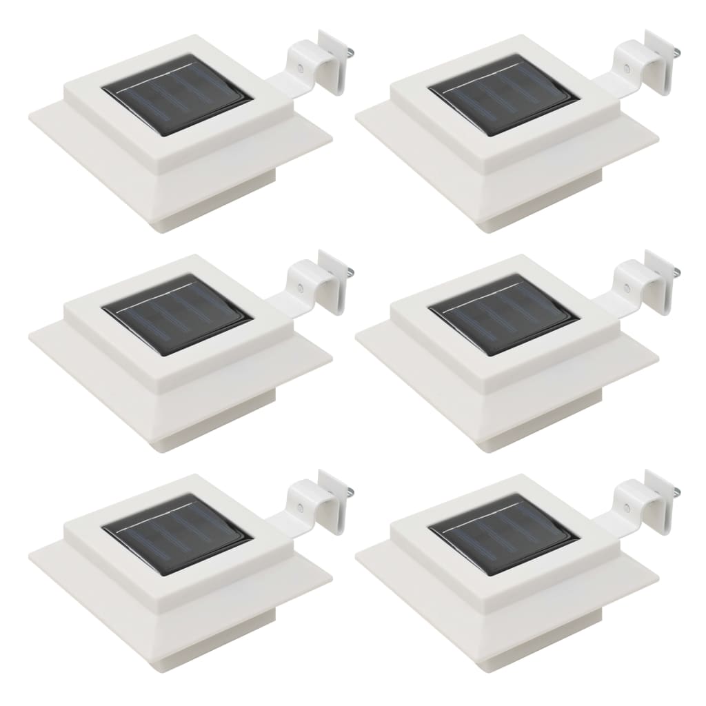 Lampade Solari Da Esterno 12 Pz Led Quadrate 12 Cm Nere