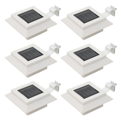 Lampade Solari Da Esterno 12 Pz Led Quadrate 12 Cm Nere