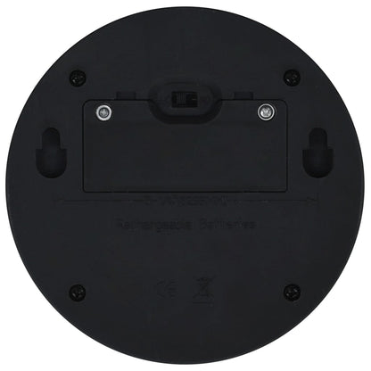 Lampade Solari Da Parete Da Esterni A Led 12 Pz Rotonde Nere