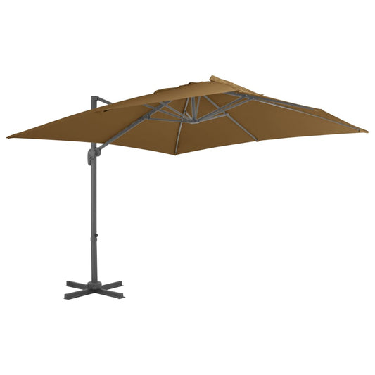 Ombrellone A Sbalzo Palo In Alluminio 300X300Cm Grigio Talpa