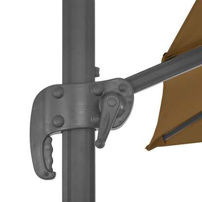Ombrellone A Sbalzo Palo In Alluminio 300X300Cm Grigio Talpa