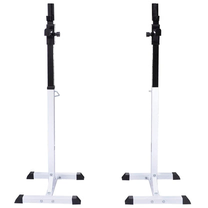 Stazione Per Squat Con Bilanciere E Set Di Manubri Da 60,5 Kg