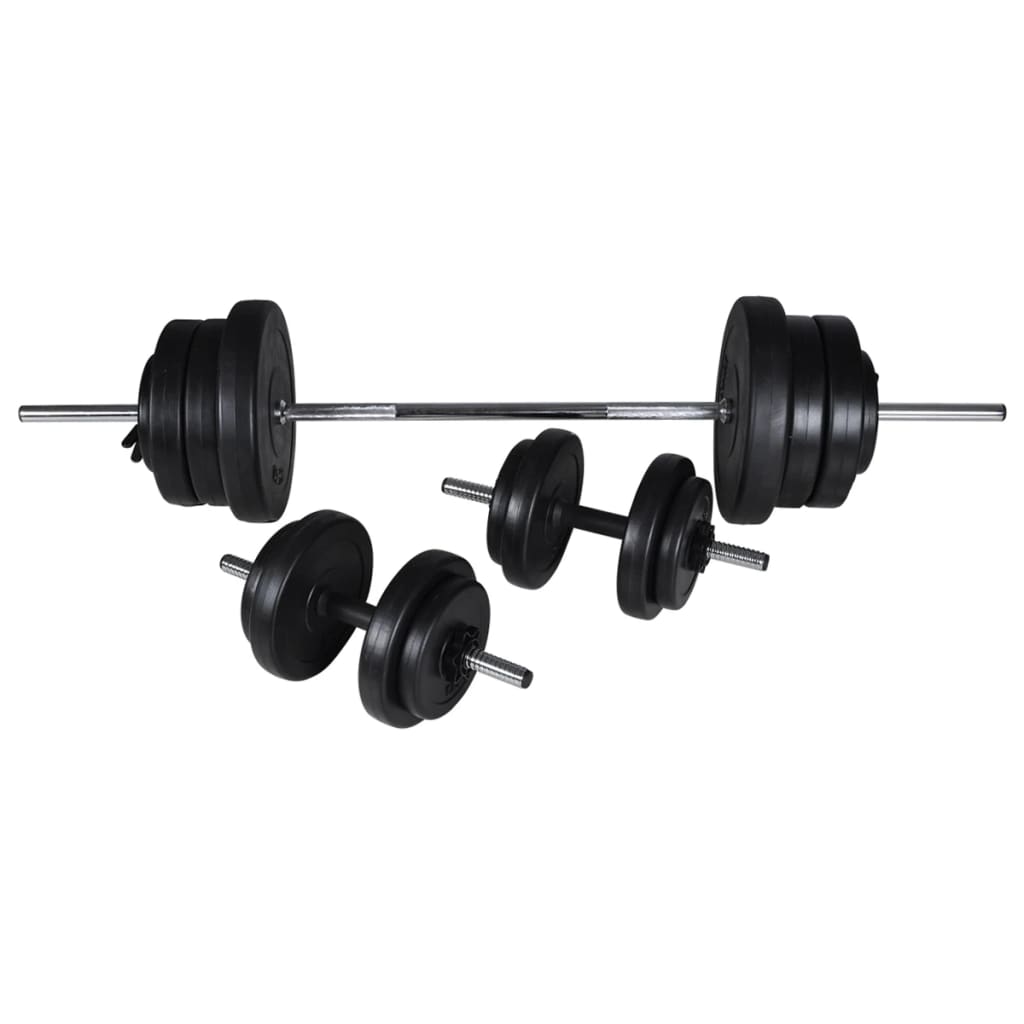 Stazione Per Squat Con Bilanciere E Set Di Manubri Da 60,5 Kg