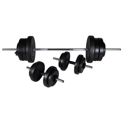 Stazione Per Squat Con Bilanciere E Set Di Manubri Da 60,5 Kg