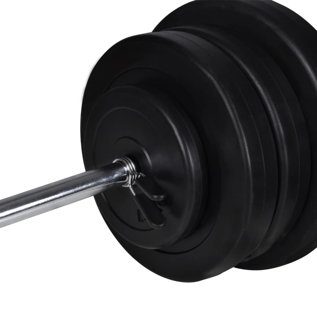 Stazione Per Squat Con Bilanciere E Set Di Manubri Da 60,5 Kg