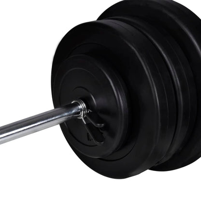 Stazione Per Squat Con Bilanciere E Set Di Manubri Da 60,5 Kg