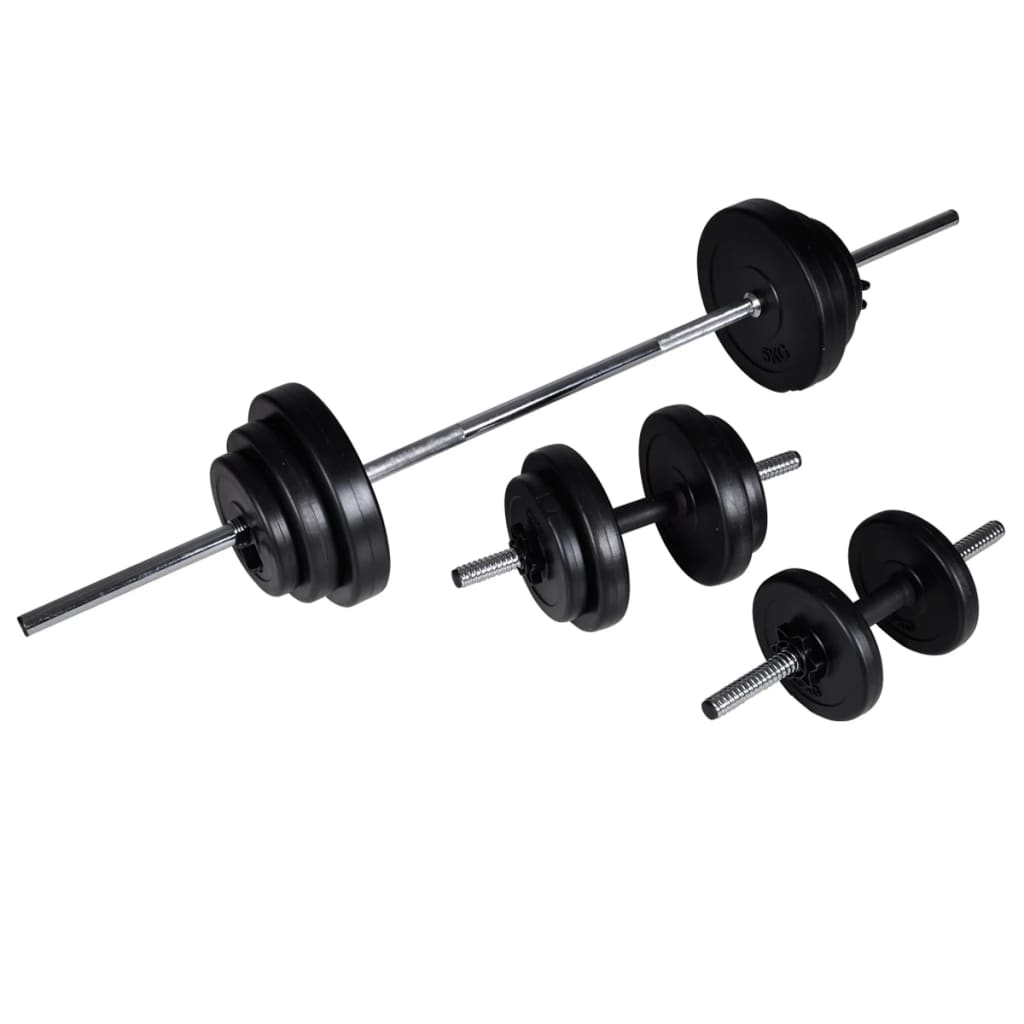 Panca Reclinabile Con Bilanciere E Set Di Manubri Da 30,5 Kg